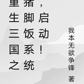 重生三国之猪脚饭系统，启动！