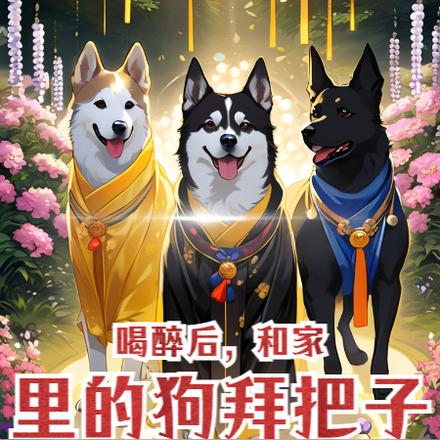 喝醉后,和家里的狗拜把子