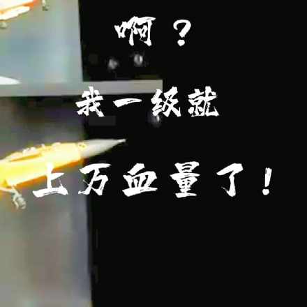 啊？我一级就上万血量了！