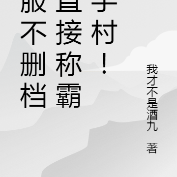 开服不删档，直接称霸新手村！
