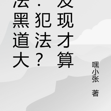守法黑道大佬:犯法?被发现才算