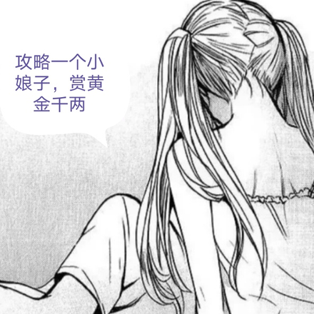 攻略一个小娘子,赏黄金千两