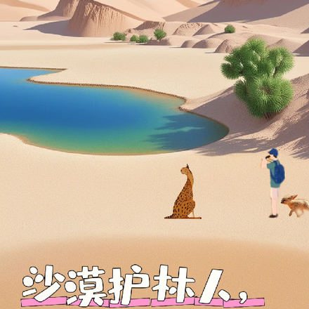 沙漠护林人，捡只猎豹当大猫！