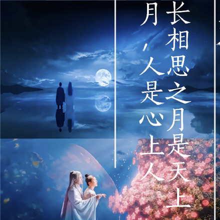 长相思之月是天上月，人是心上人