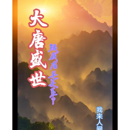 大唐盛世跟我有毛关系？