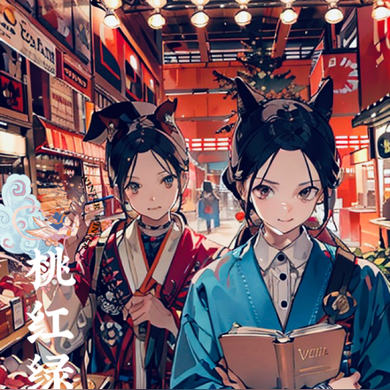 桃红绿柳