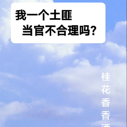 我一个土匪,当官不合理吗?