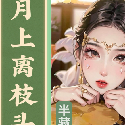 月上离枝头