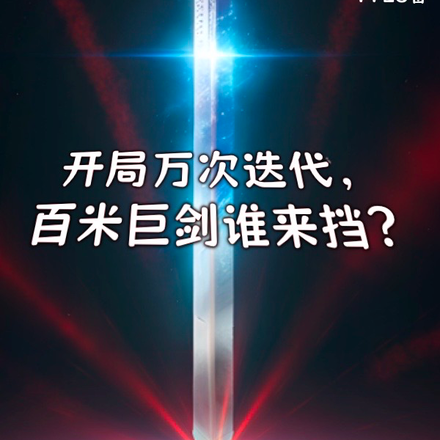 开局万次迭代,百米巨剑谁来挡?