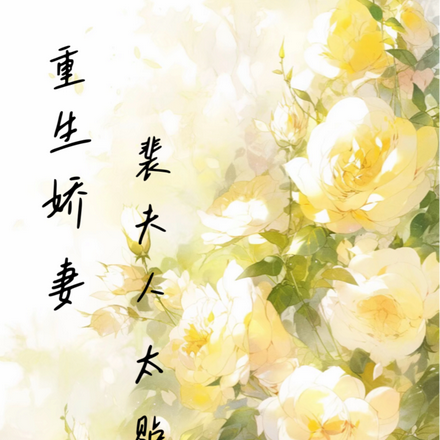 重生娇妻:裴夫人太贴心