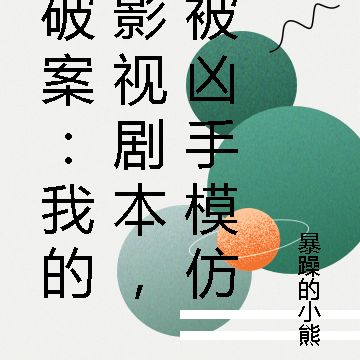 破案：我的影视剧本，被凶手模仿