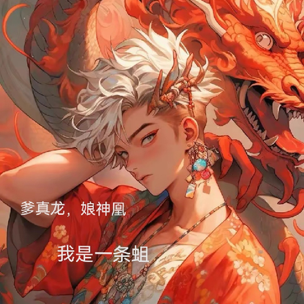 爹真龙，娘神凰，我是一条蛆