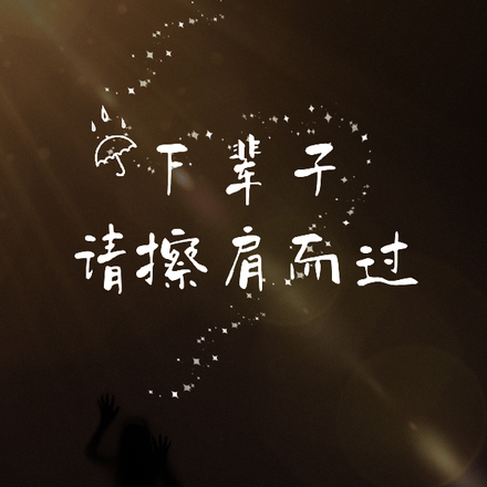 下辈子请擦肩而过