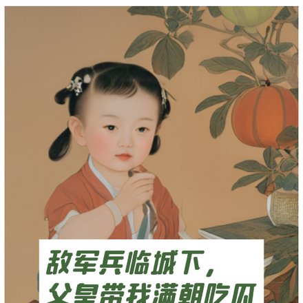 敌军兵临城下,父皇带我满朝吃瓜