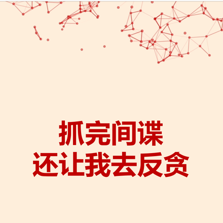 抓完间谍还让我去反贪