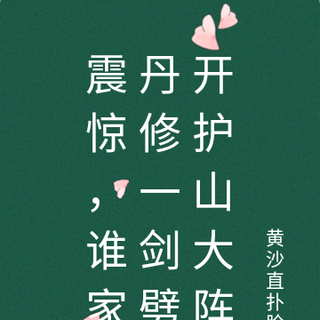 震惊,谁家丹修一剑劈开护山大阵