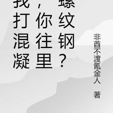 让我打混凝土,你往里塞螺纹钢?