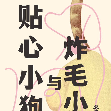 贴心小狗与炸毛小猫